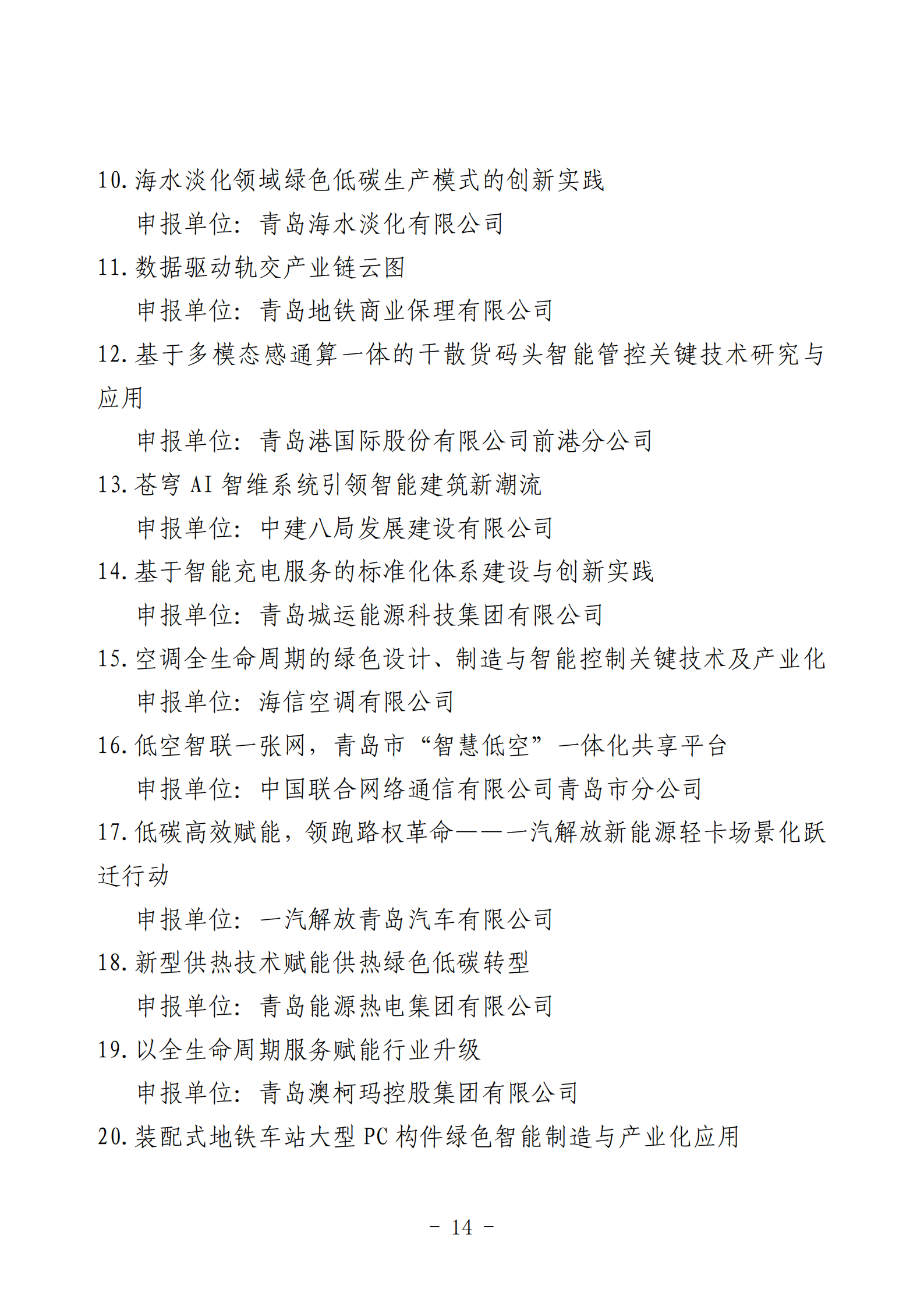 2024年度青島經(jīng)濟(jì)成就宣傳發(fā)布活動(dòng)推薦名單_14.png 2024年度青島經(jīng)濟(jì)成就宣傳發(fā)布活動(dòng)推薦名單_14.png